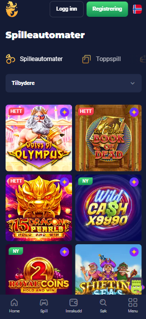 mobilapplikasjon Joo casino